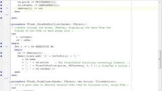 Learning Pascal x25 Classes and Objects