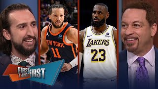 FIRST THING FIRST | Nick Wright reacts to Jalen Brunson lead Knicks beat 76ers t