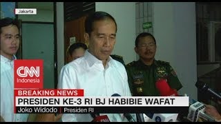 Pernyataan Lengkap Dukacita Presiden Jokowi Atas Meninggalnya BJ Habibie