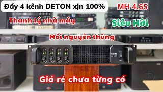 Chi tiết đẩy 4 kênh DETON nguyên thùng máy chất,âm thanh cực sạch,giá siêu hời