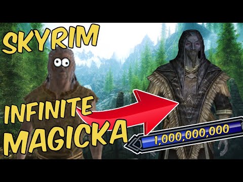 How to Make SPELLS COST ZERO // Making Infinite MAGICKA?!?! // How to Level Up fast in SKYRIM.. Easy