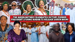 The Queen Mother Celebrates Victory Former President Storms Ibadan to Release Queen Naomi