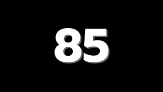 85 Second Countdown Timer With Sound Effect