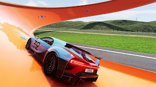 Sports Cars VS Danger Stunts Parkour #5 / BeamNG Drive