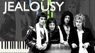 Queen - Jealousy Piano/Karaoke *FREE SHEET MUSIC IN DESC* As Played by Queen