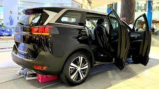 New 2023 Peugeot 5008 Perfect SUV Black Color | in-depth Walkaround