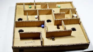 How to Make Marble Labyrinth Game | Amazing Cardboard Board Game  | Mr Roy Life hacks