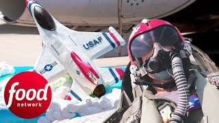 Joey Gets A Free Ride In A Jet After Baking A Cake For The Air Force Thunderbirds | Cake Boss