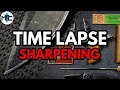 Sharpening a Protech Rockeye Automatic Knife with the KME Sharpening System - Time Lapse