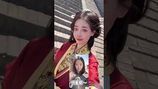 战国袍汉服美女旅拍，报以斯～大同古城天花板被我找到啦‼️红衣翩翩汉服妆造【月栖里写真大同】📷摄影师：果果，山西大同旅行。 #beauty #汉服 #战国袍 ＃大同古城