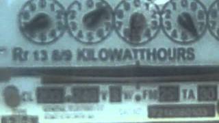 electric meter going backwards.AVI