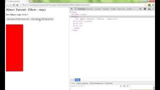STOP METHOD JQUERY EFFECTS DEMO