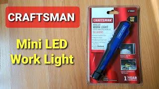 Craftsman Mini LED Work Light Unboxing Review