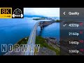 NORWAY in 8K Video Ultra HD with Relaxing 8D Music | 8K Visual 8D Audio