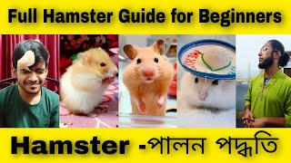 Hamster Guide for Beginners🐹 হ্যামস্টার পালন পদ্ধতি🐹Hamster Food and Setup🐹Hamster Care in Bangla