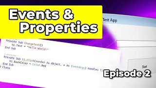 Visual Basic Tutorial #2 | Events and Properties Explained