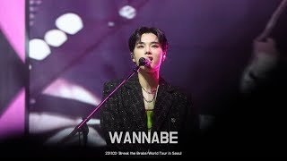 [4K] 231103 〈Break the Brake〉World Tour in Seoul - WANNABE : ITZY ( Jungsu focus )