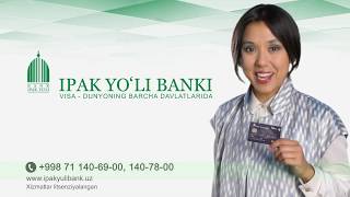 Ipak Yo'li bankining VISA Platinum kartalari