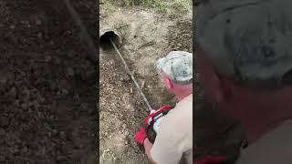 DIY drainage culvert cleanout with auger 6\