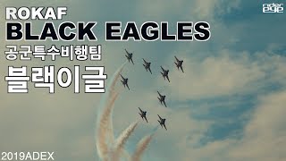 [2019ADEX] ROKAF BLACK EAGLES / 공군특수비행팀 블랙이글 ver. 슬로우 비디오[ridereye]