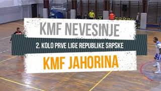 2. kolo Prve lige RS 20/21: KMF Nevesinje - KMF Jahorina 5:1