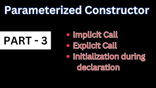 Chapter 9| Constructors Part 3 | #IIPUC #iipuc