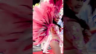 滑らかな腰使い 🍑 桃色衣装のサンバダンス③【シズオカ・サンバカーニバル2022】Samba Carnival Dance #shorts