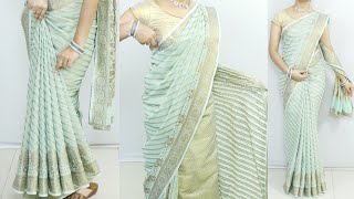 Perfect and Easy way to drape a beautiful saree | sari draping wedding & functions