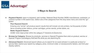 GSA Adv! Advanced Search Tutorial