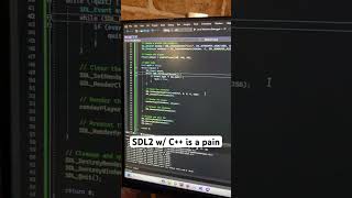 SDL2 with C++ is a royal pain the buttocks #coding #cpp #software #gaming