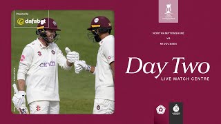 🔴 LIVE | Northamptonshire v Middlesex | Day 2 | Vitality County Championship