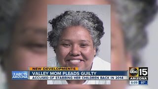 Valley mom pleads guilty for stabbing children