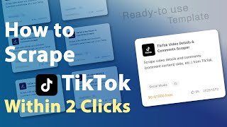 How to scrape TikTok comments and video details Fast