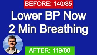 Breathing to lower blood pressure | Breathing exercises for high blood pressure | 2 Min