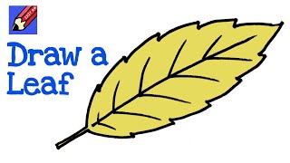 Draw an autumn or Fall Leaf Real Easy - Step by Step Spoken Instruction
