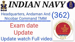 Indian Navy tradesman andaman and nicobar 362 Exam date out || Navy tradesman exam 2023 || civilian