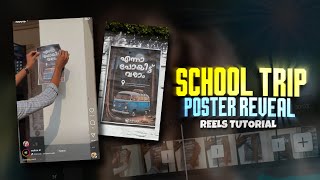 NEW TRENDING SCHOOL TRIP POSTER REVEAL REELS VIDEO EDITING | SCHOOL TRIP POSTER EDITING | REELS EDIT