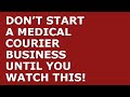 How to Start a Medical Courier Business | Free Medical Courier Business Plan Template Included