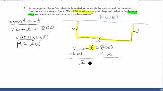 Optimizing a 3-Sided Rectangular Area