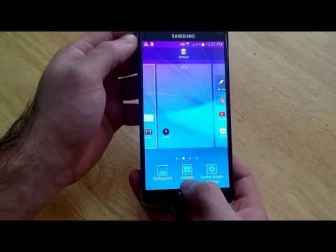 Samsung Galaxy Note 4 - How to get to the widgets Samsung Galaxy Note 4 - How to get to the widgets