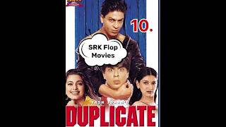 SRK Top-10 Flop Movies | 6th will surprise you!😨 #srk #zero #jawan #pathan