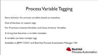Process Variable Tagging with jBPM and RHPAM