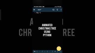 Animated Christmas tree using Python #shorts #trending #viral #python