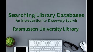 Discovery Search Introduction