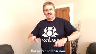 Aberdeen deaf sing Flower of Scotland BSL