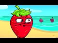 beach hacks for rich vs poor vegetables what is hidden in the sand avocado couple