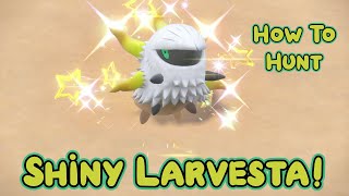 Shiny Larvesta! + How to Hunt Larvesta - Pokemon Violet (Badge Quest #15)