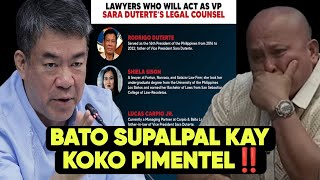 MAG BALAE MAGAABOGADO KAY SARA DUTERTE ‼️ PIMENTEL PINANGARALAN SI BATO!