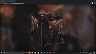 "3-Dimensional (3D) Video Cube" using HTML and CSS | CODE WITH NM