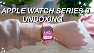 🩷 Apple Watch Series 9 Pink 45mm | Unboxing \u0026 Pink Aesthetic Accessories - Barbie Pink Aesthetic 🩷